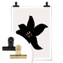 Póster Kubistika - Orquídea oscura