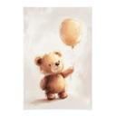 Póster de tela Osito de peluche con globo - Magnusson