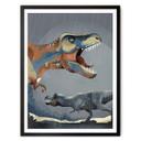 Póster Marrón - T-Rex