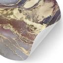 Vinilo decorativo Estructuras nobles en dorado y morado - Shelest - Redondo