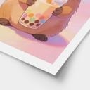 Plakat til Capybara-babyværelse med boblete