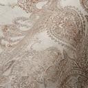 Vintage barokt tapet beige, grå, rødbrun - Ikke-vævet tapet med ornamenter