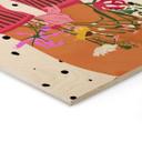 Cuadro de madera sock love meets flower power - Mokate