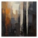 Canvasbillede, Abstrakt brun malet