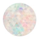 Póster Triángulos de mosaico de colores - Jaszke - Redondo