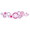 Wallsticker - Retro Bobler Pink