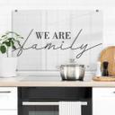 Stænkplade - We are family
