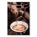 Geborsteld Alu-Dibond met goud-, zilver- & kopereffect - Barista Coffee - Pictufy Studio
