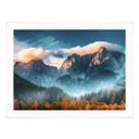 Póster Paisaje otoñal en la cima del Triglav en los Alpes Julianos
