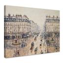 Lienzo Pissarro - La avenida de l`Opera en una mañana de invierno