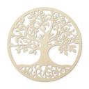 Decoración en madera de álamo - árbol con raíces