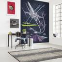 Vlies Fototapete - Star Wars Classic Concrete X-Wing - 200 x 280 cm