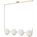 Pendelleuchte Ian, gold, 120 x 107 cm, Glas Lampe