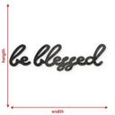 letras acrílicas 3D - Be blessed