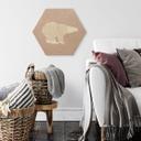 Hexagon hout ijsberen