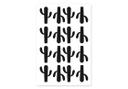 Muursticker set Cactussen