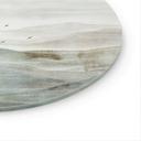 Glasschilderijen Mistig berglandschap aquarel - Ms Tiff - Rond