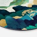 Tableau sur alu-Dibond rond SpaceFrog Designs - Dans les montagnes