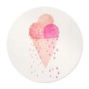 Póster Treechild - Tres bolas de helado en verano - Redondo