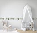 Tapet, non-woven Kids Walls tapet hvid, grøn, brun