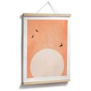 Póster Puesta de sol en albaricoque - Kubistika