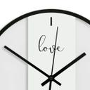 Glazen Wandklok Love
