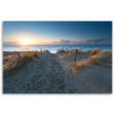 Canvasbillede, solnedgang over havet