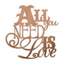 Letras de madera caoba - All you need is Love