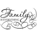 Wallsticker Family is everything inkl. 5 fotorammer