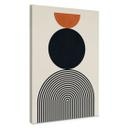 Lienzo Líneas y círculos abstractos en armonía - Costa