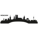 Sticker mural - Gratte-ciel de Munich 1