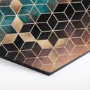 Hexagon Dibond Fredriksson - Goudgroene Geometrie