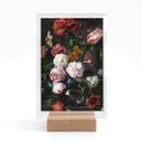 Borddekoration de Heem - Stilleben med blomster i en glasvase