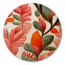 Cuadro de madera Treechild - Rosa de la India - Redondo