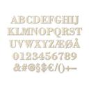 Dekorative træbogstaver - Poplar - Bodoni