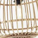 Bogenstandleuchte Lucas, braun, 171 x 36 cm, Rattan Innenleuchte