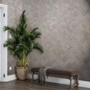Non-woven tapet i grå, beige ternet, diamantmønster grafisk geometrisk