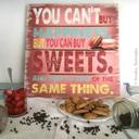 Cuadro de madera You can't buy happiness - 40x41,5 cm