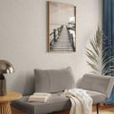 Papel pintado de muestra abstracto en beige blanco - Papel pintado no tejido moderno con motivo de líneas