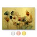 Geborsteld Alu-Dibond met goud-, zilver- & kopereffect - Boeket droogbloemen - Treechild