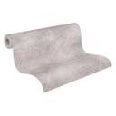 Papel pintado gráfico gris plata - papel pintado texturado efecto metalizado - papel pintado tejido-no tejido salón cocina