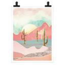 Póster SpaceFrog Designs - Montañas desérticas
