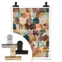 Frederiksson Plakat - Gold & Copper Hexagons