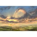 Fototapet - Aerroscape - Flying in the Clouds