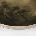 Cuadro de madera Arboles en la bruma crepuscular - Hobday - Redondo