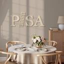 Træbogstaver - Pisa - Poppel