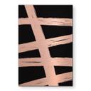 Geborsteld Alu-Dibond met goud-, zilver- & kopereffect - Grafische penseelstreken - Treechild