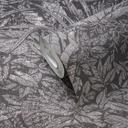 Papel pintado monocromo de hojas en gris - papel pintado no tejido con diseño botánico