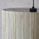 Pendelleuchte Valentin, braun, 120 x 35 cm, Seegras Pendellampe