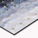 Keukenachterwand Fredriksson - Hexagons - Blue & Gold